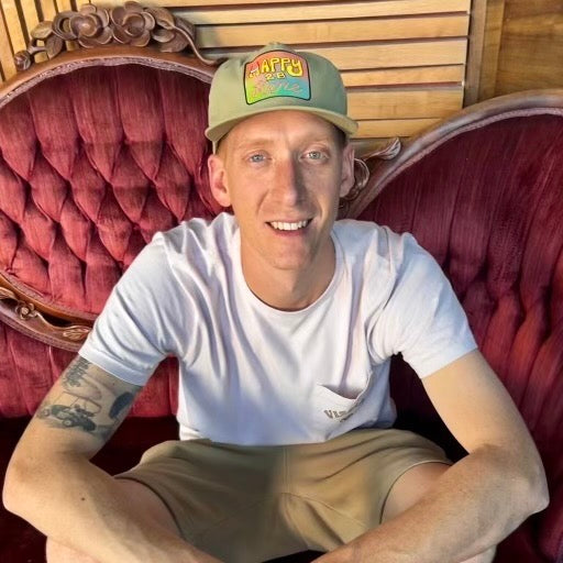 Happy 2 B Here Surf Cap